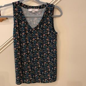Size XXSP loft petite sleeveless new condition floral top